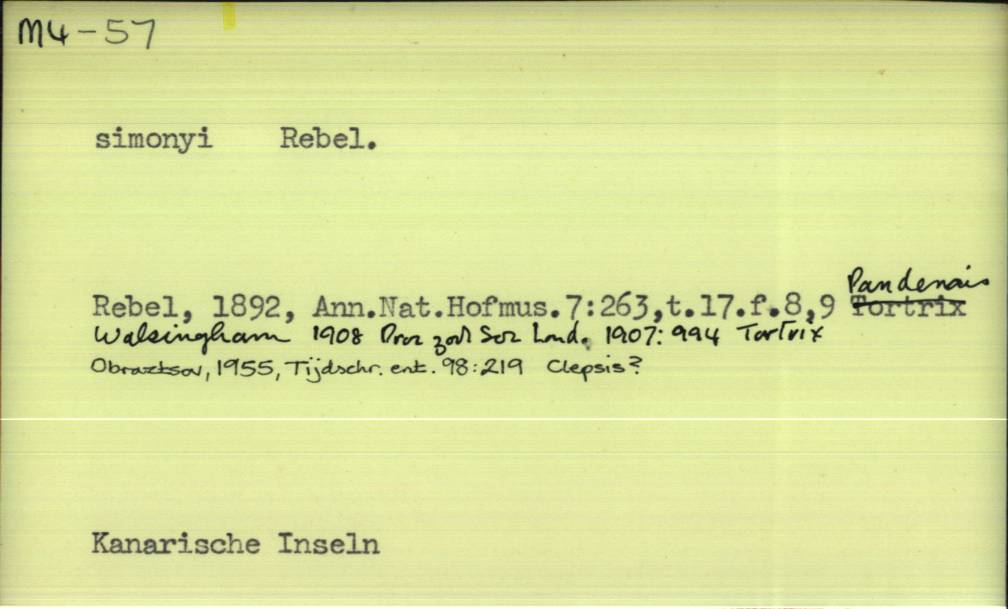 front of card